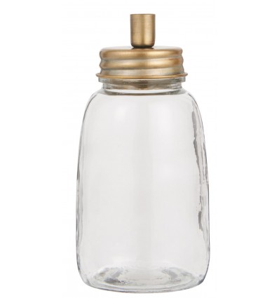 Portavelas tapa dorada