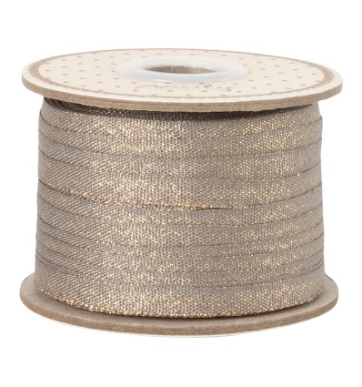 Cinta, 25 m - Piedra oscura/Oro