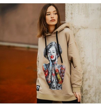 VESTIDO SUDADERA MARILYN ETERNITY LOVE CAMEL