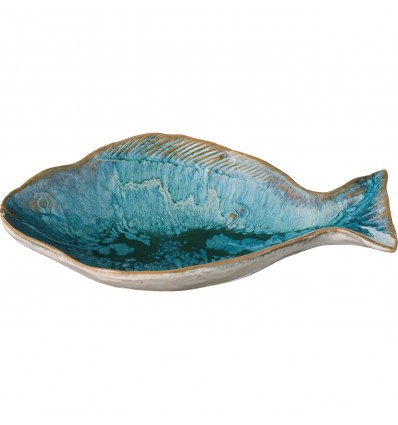 Cuenco Ocean Blue mediano en forma de pez