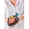 Cuenco Ocean Blue grande en forma de pez