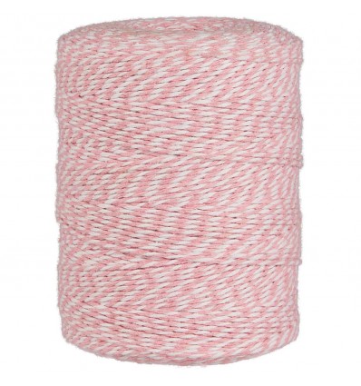 Cuerda rosa/blanca 400 m