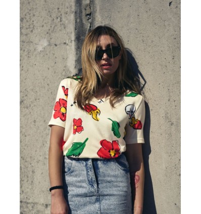 CAMISETA PICO "FLORAL"