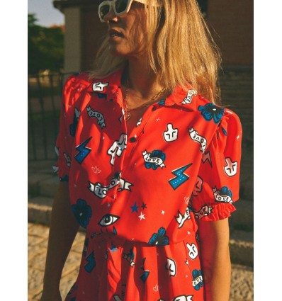 VESTIDO "RITA" ROJO