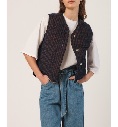 CHALECO ACOLCHADO MICROPANA VICHY