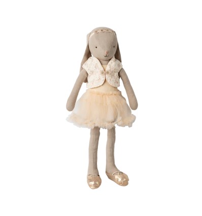 Conejita talla 3 Traje de ballet y falda color crema