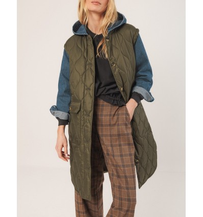 ABRIGO ACOLCHADO COMBINADO