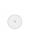 Plato corazón rosa