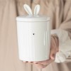 Tarro Orejas de Conejo Blanco