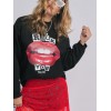 SUDADERA "LABIOS" ROCK YOU