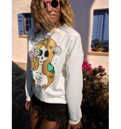 SUDADERA "SIRENA" CRUDA