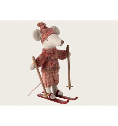 Ratón de invierno con esquí, Hermana mayor - Rosa