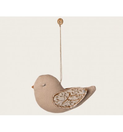 Adorno de tela, pájaro - Ramas - Azul