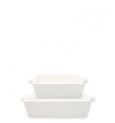 Juego de fuentes para horno Alice blanco S