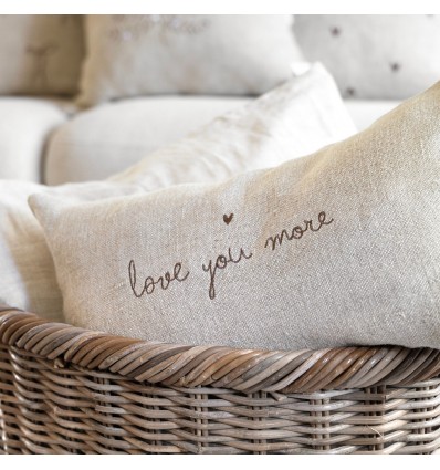 Funda cojín Te quiero más 30x50