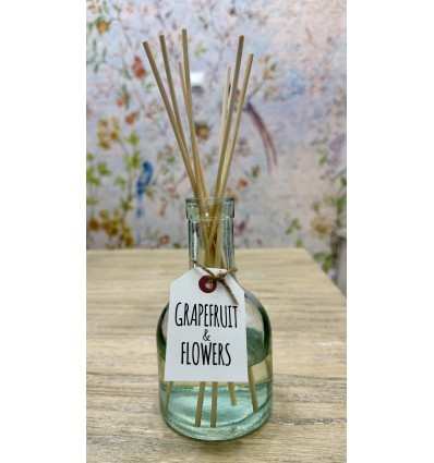 MIKADO BOTELLA CON BOLSA POMELO Y FLORES