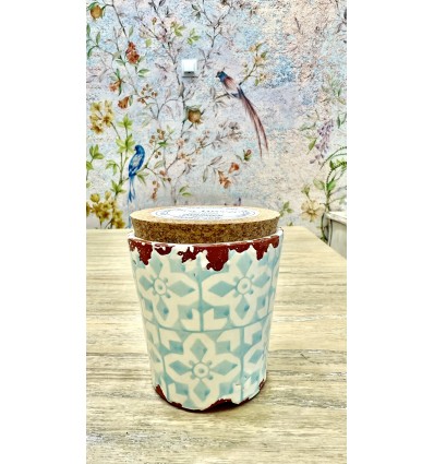 VELA CERAMICA MOSAICO AZUL/MAR