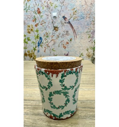 VELA CERAMICA CORONA VERDE/EUCALIPTO