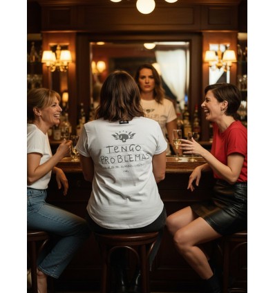 CAMISETA BLANCA "PROBLEMAS"