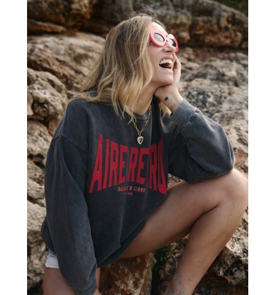 SUDADERA FADE OUT "AIRE RETRO . CAVIAR"