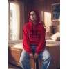 SUDADERA HOODIE "TRANQUILA" ROJA