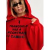 SUDADERA HOODIE "TRANQUILA" ROJA