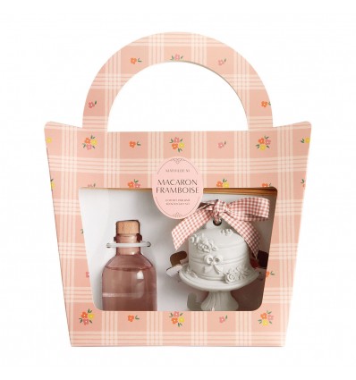 Set de regalo - Macaron de frambuesa