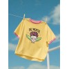 CAMISETA "PAZ MENTAL" AMARILLA