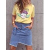 CAMISETA "PAZ MENTAL" AMARILLA