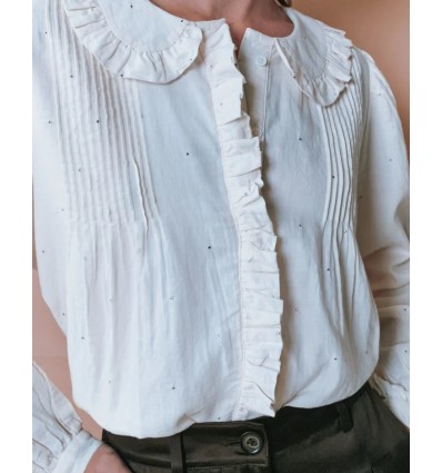 BLUSA CUELLO BRILLOS