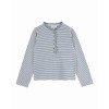 CAMISETA DE RAYAS CON BOTONES- IDA-EVANIA