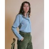 CAMISETA DE RAYAS CON BOTONES- IDA-EVANIA