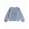BLUSA BORDADA AZUL 