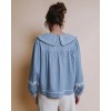 BLUSA BORDADA AZUL 