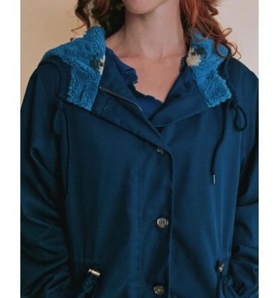 PARKA DE MUJER AZUL 
